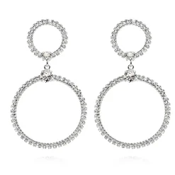 Caroline Svedbom - Örhängen Forever Love Rhodium