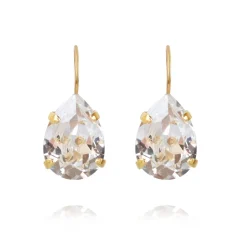 Caroline Svedbom - Örhängen Claps Mini Drop Guld Crystal