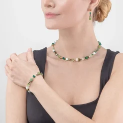 Coeur De Lion - Armband Geocube Precious Grön