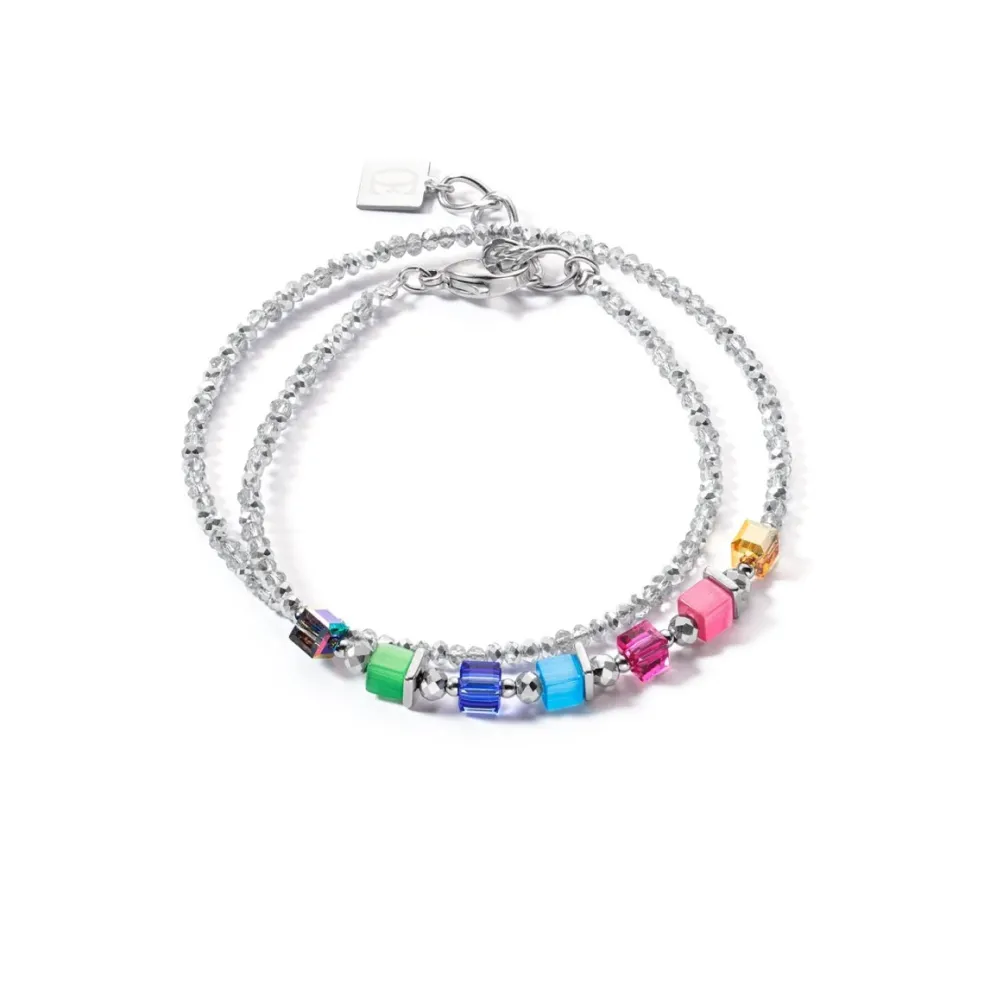 Coeur De Lion - Armband Joyful Colours Rainbow Silver