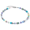 Coeur De Lion - Halsband Geocube Iconic Rainbow Stål