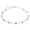 Coeur De Lion - Halsband Geocube Pearl Silver