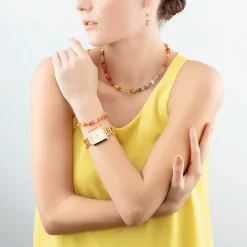 Coeur De Lion - Örhängen Geocube Iconic Orange