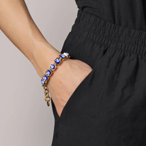 Dyrberg/Kern - Armband Conian Guld Sapphire