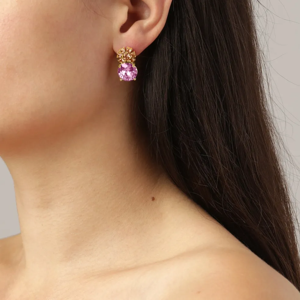 Dyrberg/Kern - Örhängen Beckia Guld Peach