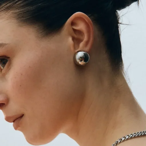 Edblad - Örhängen Bead Studs Stål