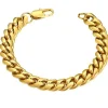 Eron - Armband Cuban Link Guld 0,9cm
