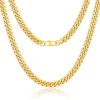 Eron - Halsband Cuban Link Guld 0,8