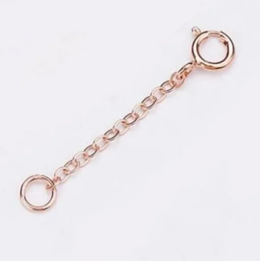 Förlängningskedja Springring Silver Roséguldpläterat