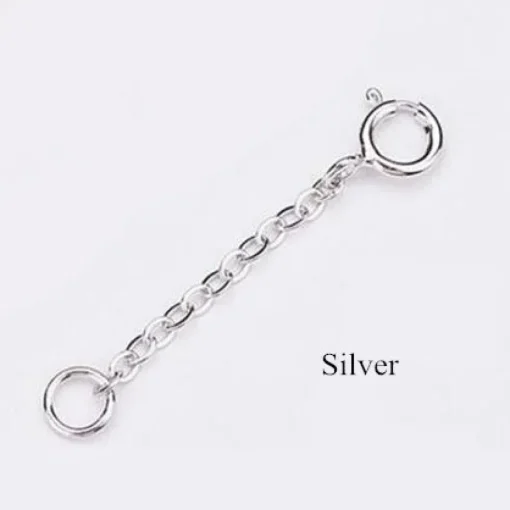 Förlängningskedja Springring Silver