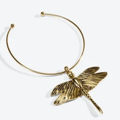Ioaku - Halsband Dragonfly Guld