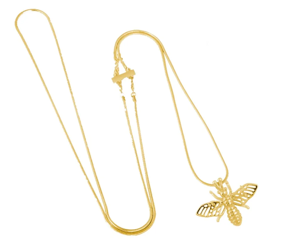 Ioaku - Halsband Insekt Bi Guld