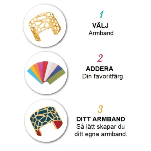 Les Georgettes - Armband 25 Ecorces Guld