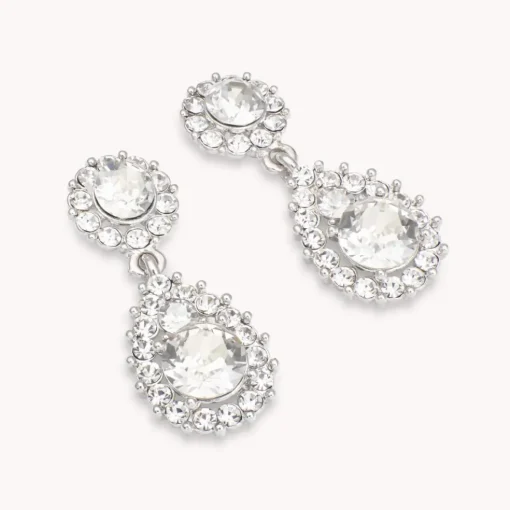 Lily and Rose - Örhängen Sofia Silver Crystal
