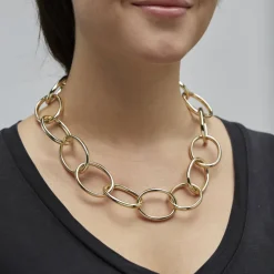 Pilgrim - Halsband Air Big Guld