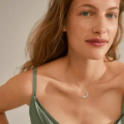 Pilgrim - Halsband Moon Chain Silver