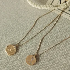 Pilgrim - Halsband Stjärntecken Tvillingarna Guld