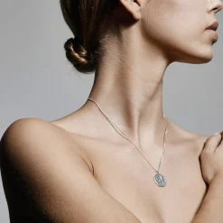 Pilgrim - Halsband Stjärntecken Lejonet Silver