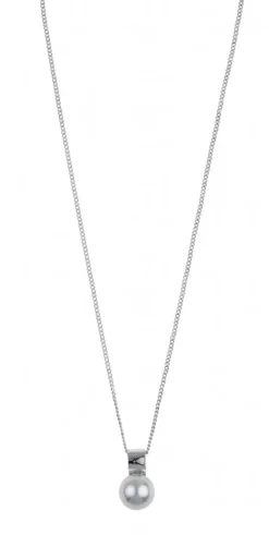 Snö of Sweden Halsband Adriana Kort Vit Silver