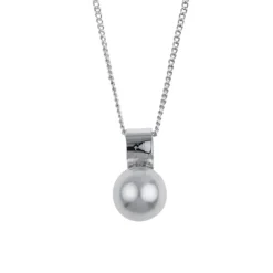 Snö of Sweden Halsband Adriana Kort Vit Silver