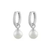 Snö of Sweden Örhängen Core Pearl Silver