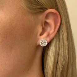 Snö of Sweden Örhängen Monroe Stone Silver