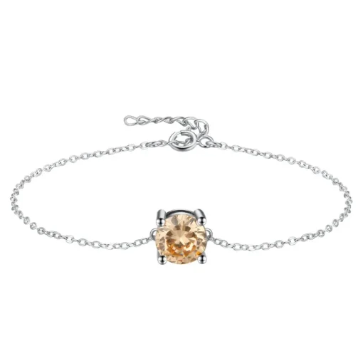 The Botilda - Armband Månadssten November Silver