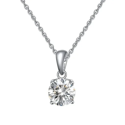 The Botilda - Halsband Månadssten April Silver