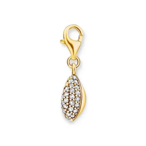Thomas Sabo - Berlock Charm Club Porslinssnäcka Guld