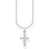 Thomas Sabo - Halsband CZ Kors Kort Silver